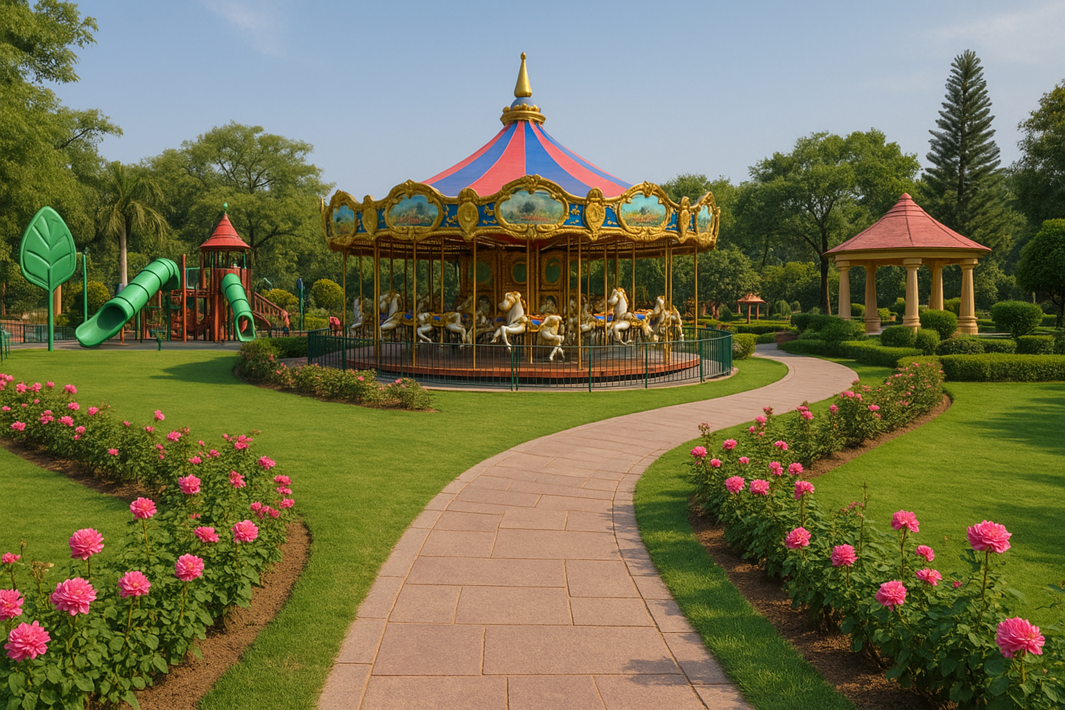 9. children’s park at akshardham